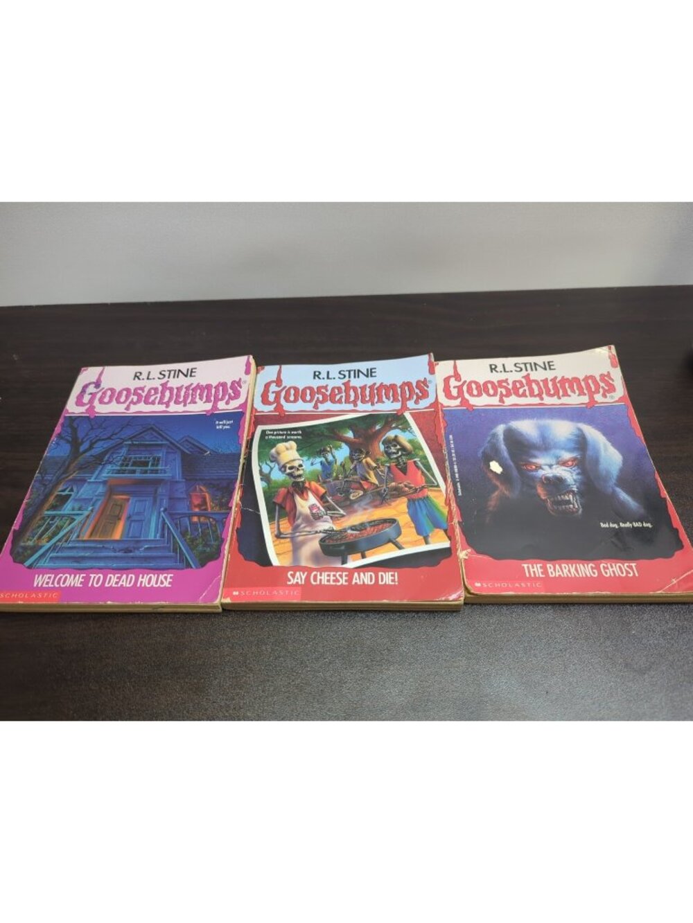 Lot Of 3 Goosebumps Paperback Book Scholastic R.L. Stine vintage  #1, 4, 32